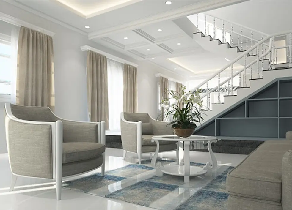 Elegant interior with staircase