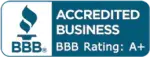 bbb - acredited business bureau with rating A+