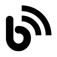 Blog Icon, in black and white